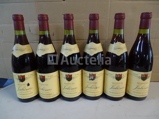6 flessen juliénas 1983 - afbeelding 1 van  4