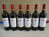6 flessen lalande de pomerol château des maures 2013 - afbeelding 2 van  4