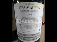 6 flessen lalande de pomerol château des maures 2013 - afbeelding 4 van  4