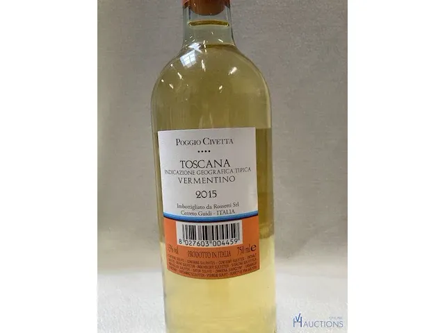 6 flessen poggio civetta vermentino toscana - afbeelding 3 van  4