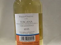 6 flessen poggio civetta vermentino toscana - afbeelding 3 van  4