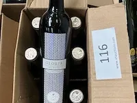 6 flessen rode wijn fabr gloria de moya