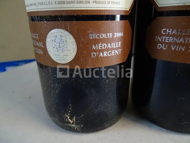 6 flessen saint-emilion château la croix cardinal 2004 - afbeelding 1 van  5