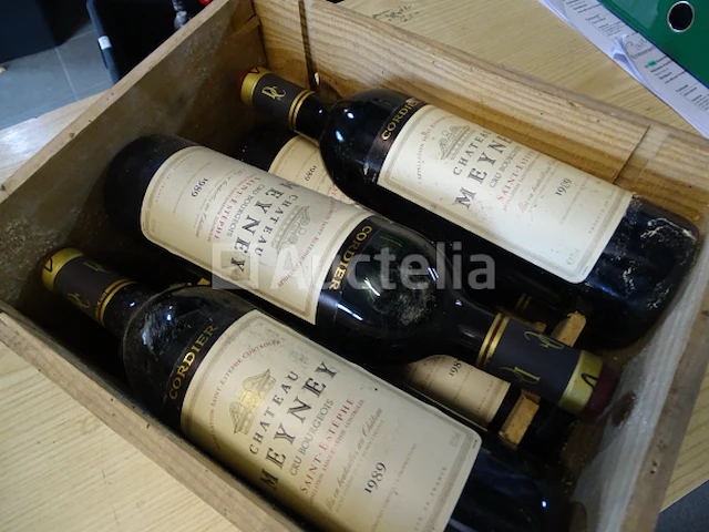 6 flessen saint estèphe château meyney cru bourgeois 1989 - afbeelding 3 van  3