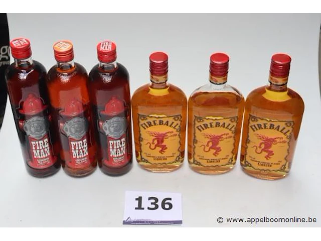 6 flessen sterke drank - afbeelding 1 van  2