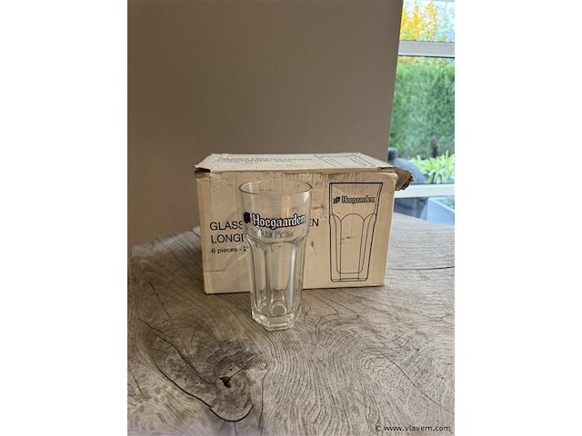 6 glazen hoegaarden - afbeelding 1 van  1