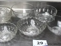 6 glazen schalen - afbeelding 1 van  2