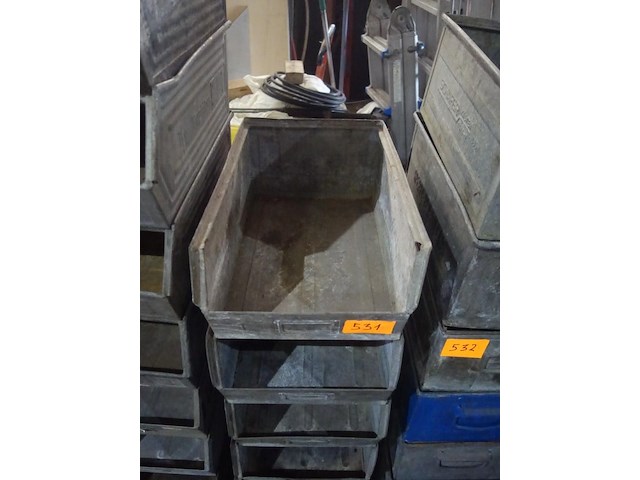 6 grote metalen bakken - afbeelding 2 van  3