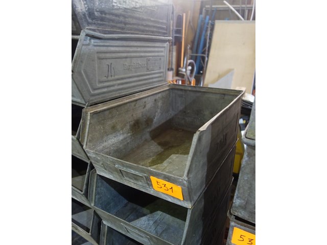 6 grote metalen bakken - afbeelding 3 van  3