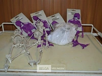 6 halloween geraamte en 1 spook - afbeelding 1 van  4