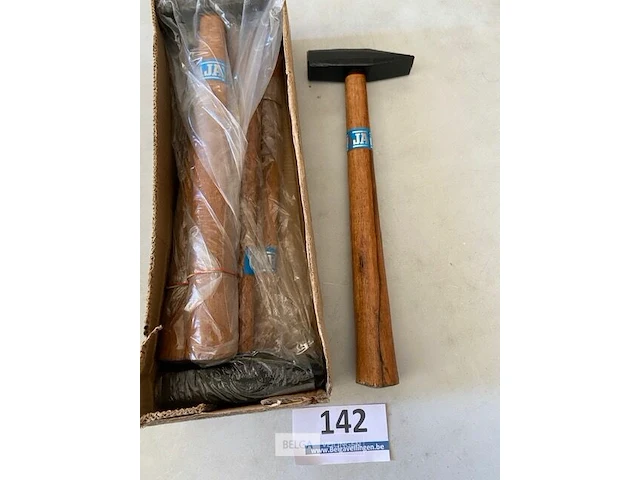 6 hamers met houten steel 200 gr - afbeelding 3 van  3