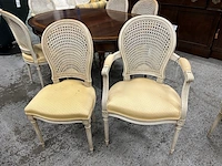 6 houten antieke stoelen - afbeelding 1 van  6