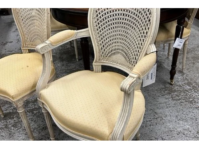 6 houten antieke stoelen - afbeelding 2 van  6