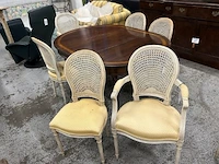 6 houten antieke stoelen - afbeelding 6 van  6