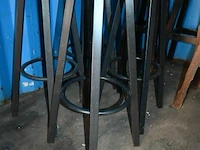 6 houten barkrukken - afbeelding 2 van  6