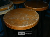 6 houten barkrukken - afbeelding 3 van  6