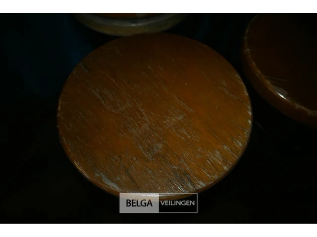 6 houten barkrukken - afbeelding 5 van  6