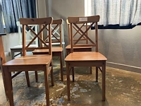 6 houten stoelen - afbeelding 2 van  3
