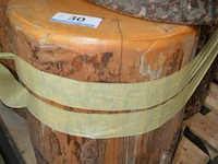 6 houten zitblokken diverse maten ± 0,50cm hoog + ± 0,38cm ø - afbeelding 2 van  4