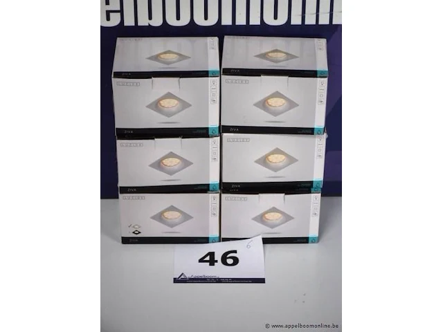 6 led inbouwplafondspots badkamer lucide ziva ip44 - afbeelding 1 van  2