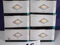 6 led inbouwplafondspots badkamer lucide ziva ip44 - afbeelding 1 van  2