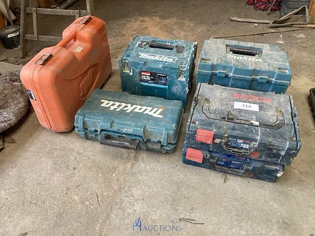 6 lege pvc opbergkoffers - afbeelding 1 van  6