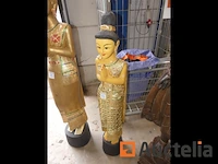 6 massief houten decoratie beelden - afbeelding 4 van  18