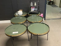 6 metalen bijzettafels - afbeelding 2 van  5
