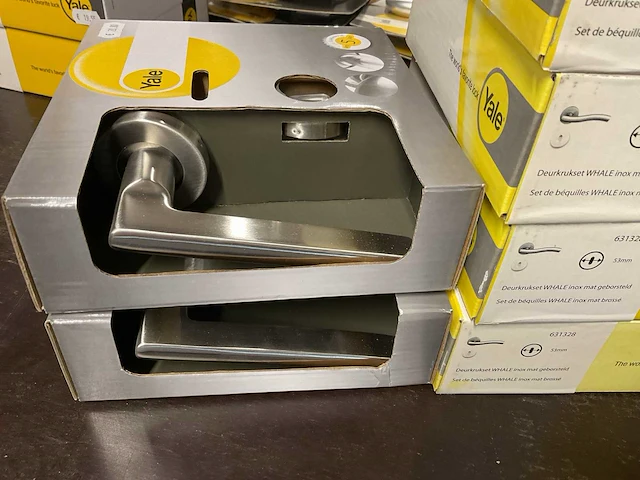 6 moderne inox deurkrukken - afbeelding 2 van  5