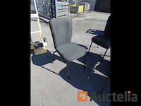 6 moderne zwarte stoelen - afbeelding 6 van  6