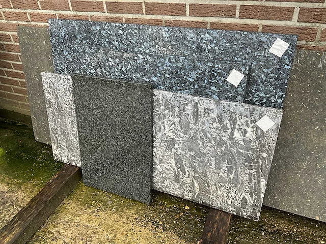 6 natuurstenen bladen - afbeelding 2 van  5