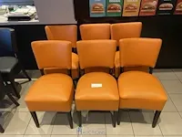 6 oranje bijzetstoelen - afbeelding 1 van  4