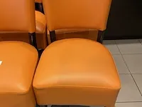 6 oranje bijzetstoelen - afbeelding 2 van  4
