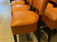 6 oranje bijzetstoelen - afbeelding 3 van  4