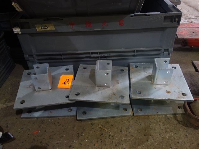 6 paalhouders - afbeelding 1 van  2