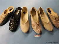 6 paar pantoffels belgische en italiaanse kwaliteit voor vrouwen maat ; 42 merk; boko homes modana - afbeelding 1 van  1