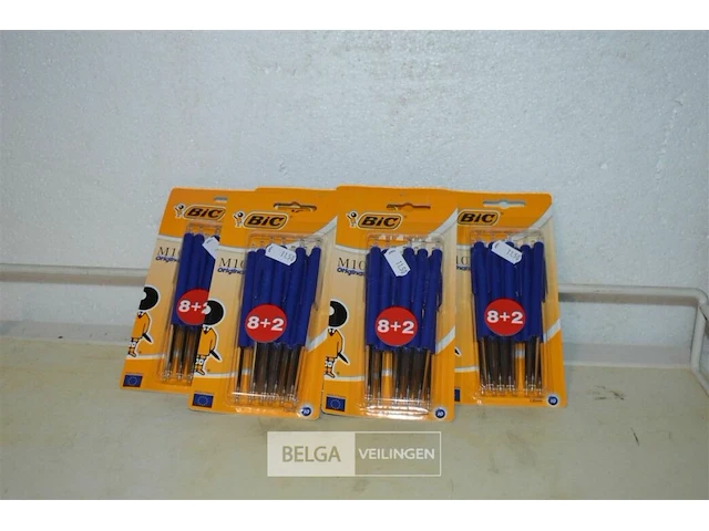 6 pakjes van 10 bic balpennen - afbeelding 1 van  3