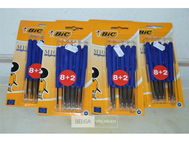 6 pakjes van 10 bic balpennen - afbeelding 1 van  3