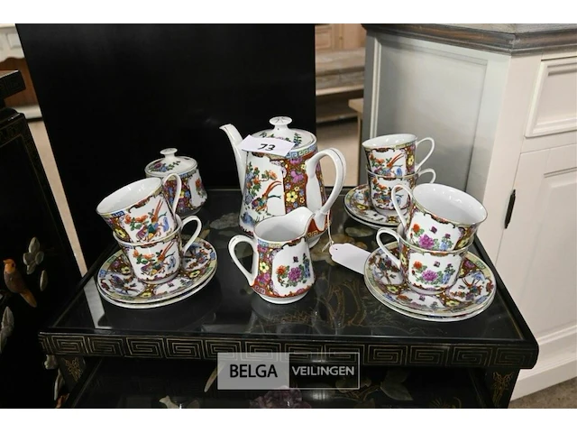 6 persoons chinees thee servies - afbeelding 1 van  5