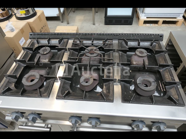 6-pits gasfornuis + geïntegreerde ovens olis 769-cgu-ce - afbeelding 2 van  16