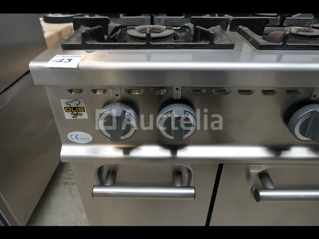 6-pits gasfornuis + geïntegreerde ovens olis 769-cgu-ce - afbeelding 6 van  16