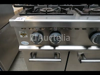 6-pits gasfornuis + geïntegreerde ovens olis 769-cgu-ce - afbeelding 6 van  16