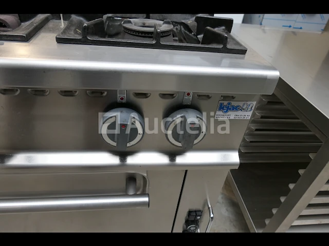 6-pits gasfornuis + geïntegreerde ovens olis 769-cgu-ce - afbeelding 8 van  16