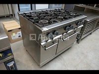6-pits gasfornuis + geïntegreerde ovens olis 769-cgu-ce - afbeelding 1 van  16
