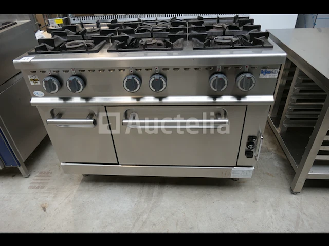 6-pits gasfornuis + geïntegreerde ovens olis 769-cgu-ce - afbeelding 11 van  16