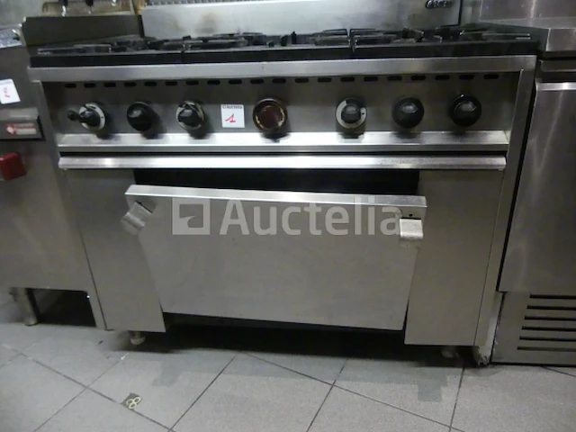 6-pits gasfornuis met mbm oven - afbeelding 2 van  10