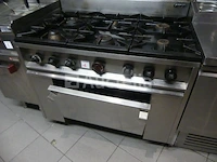 6-pits gasfornuis met mbm oven - afbeelding 1 van  10