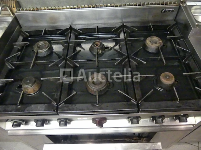 6-pits gasfornuis met mbm oven - afbeelding 4 van  10