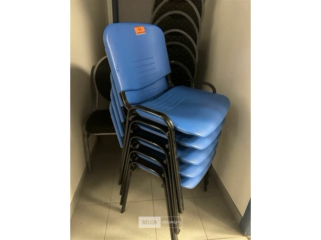6 pvc stapelstoel - afbeelding 2 van  3