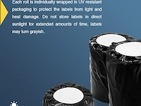 6 rollen dk-11208 grote oranje adreslabels compatibel met brother - afbeelding 4 van  5